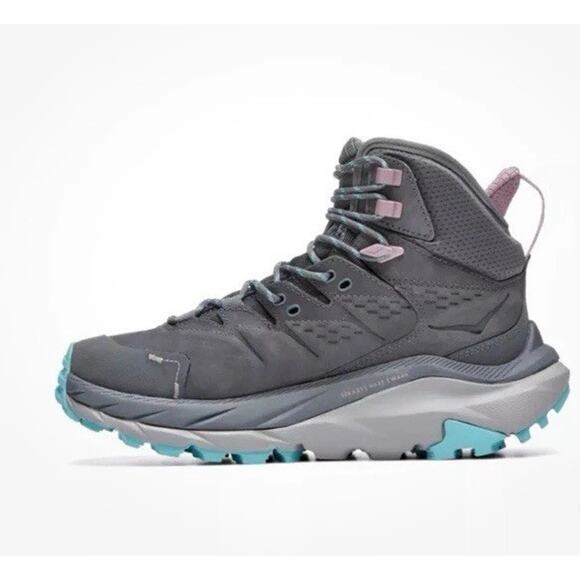 Hoka One One Shoes - Hoka One One Womens Sz 9.5B Kaha 2 GTX Hiking Boot Shoes 1123156 CCSH Gray.